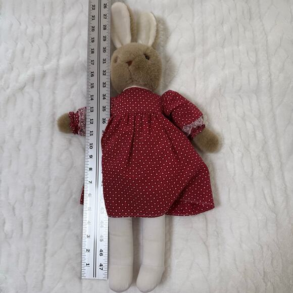 Vintage Anna Club Plush Bunny Rabbit 18 '' The Leather Tag Line - Picture 12 of 16